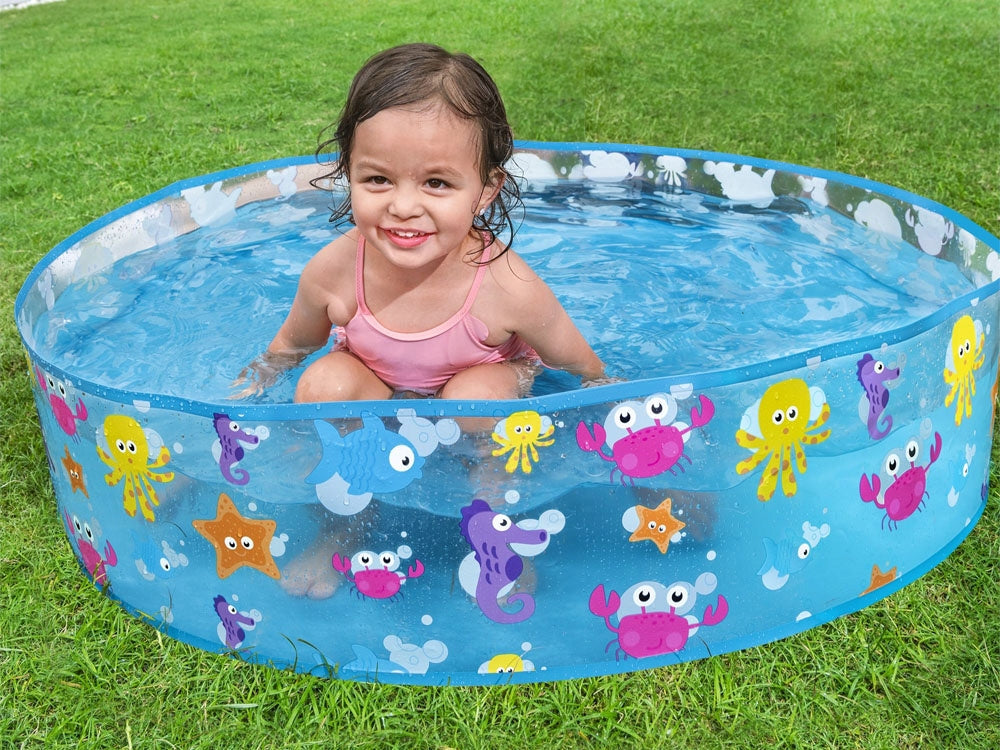 Bestway SHOWER TRAY Expansion garden pool with animals 122x25cm 55028 Series Fill'N Fun Pool
