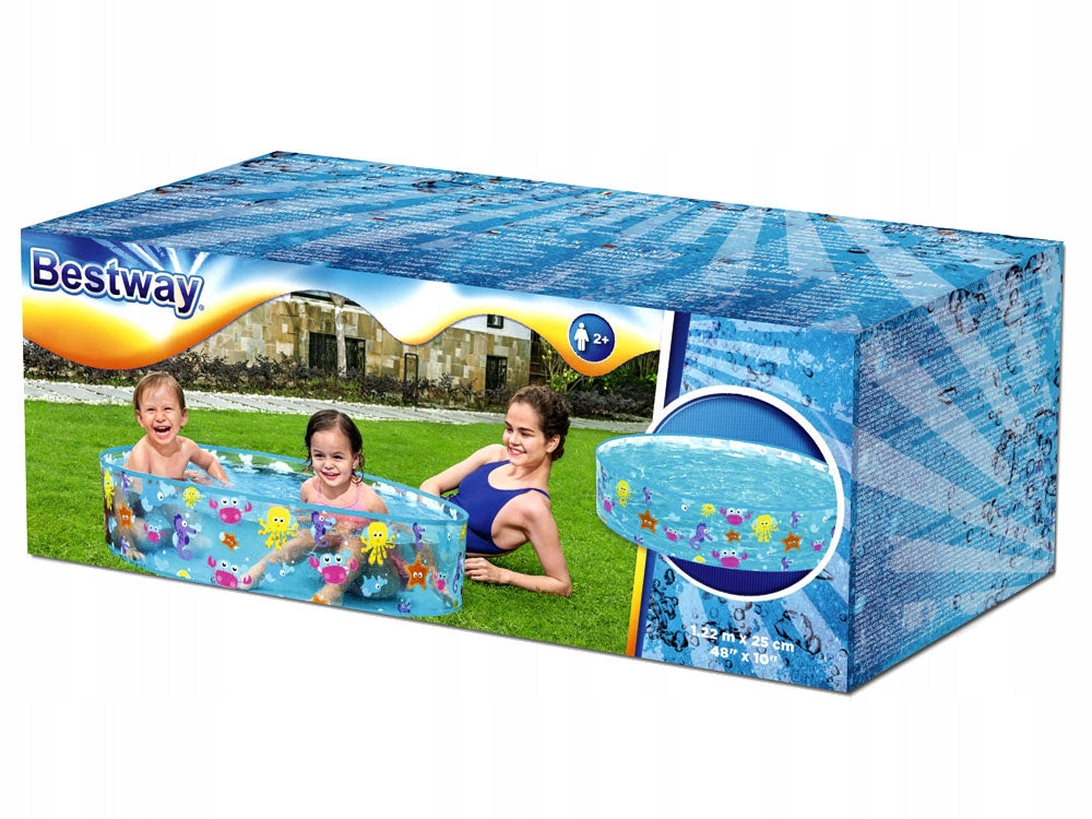 Bestway SHOWER TRAY Expansion garden pool with animals 122x25cm 55028 Volume 277 l