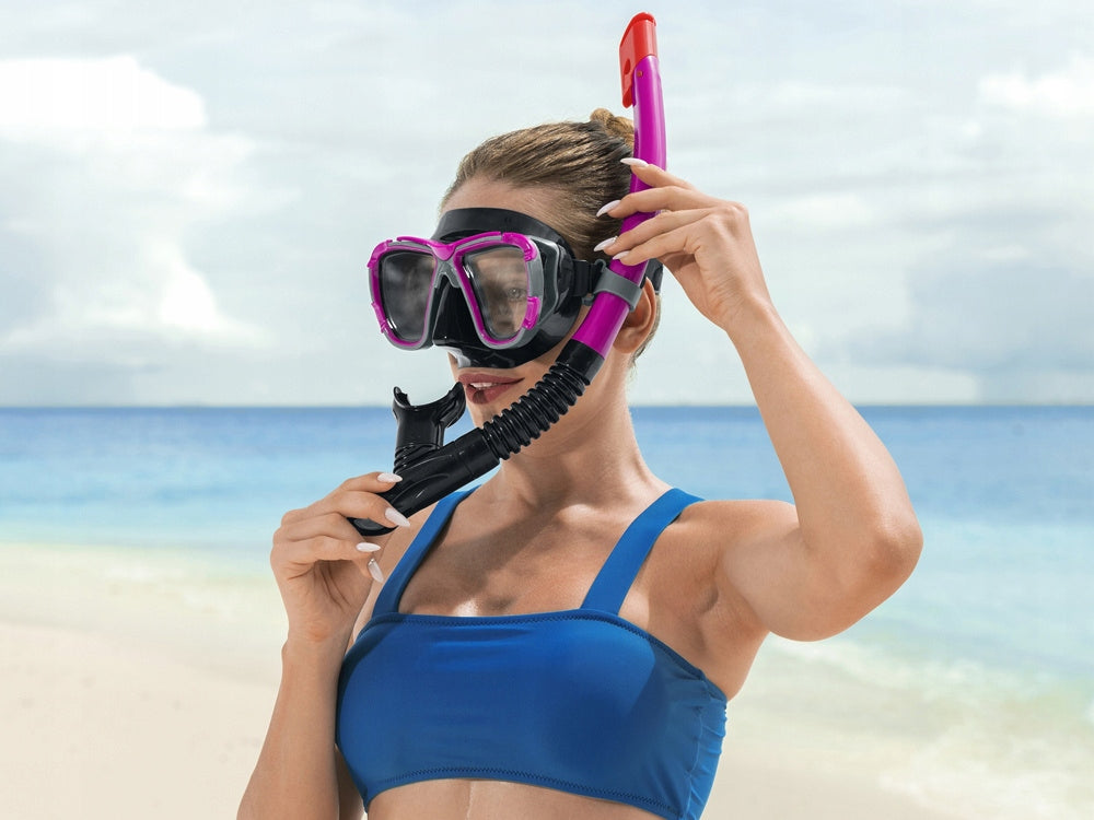 Bestway Swimming Diving Tube Mask for Kids and Adults 24021 Color black