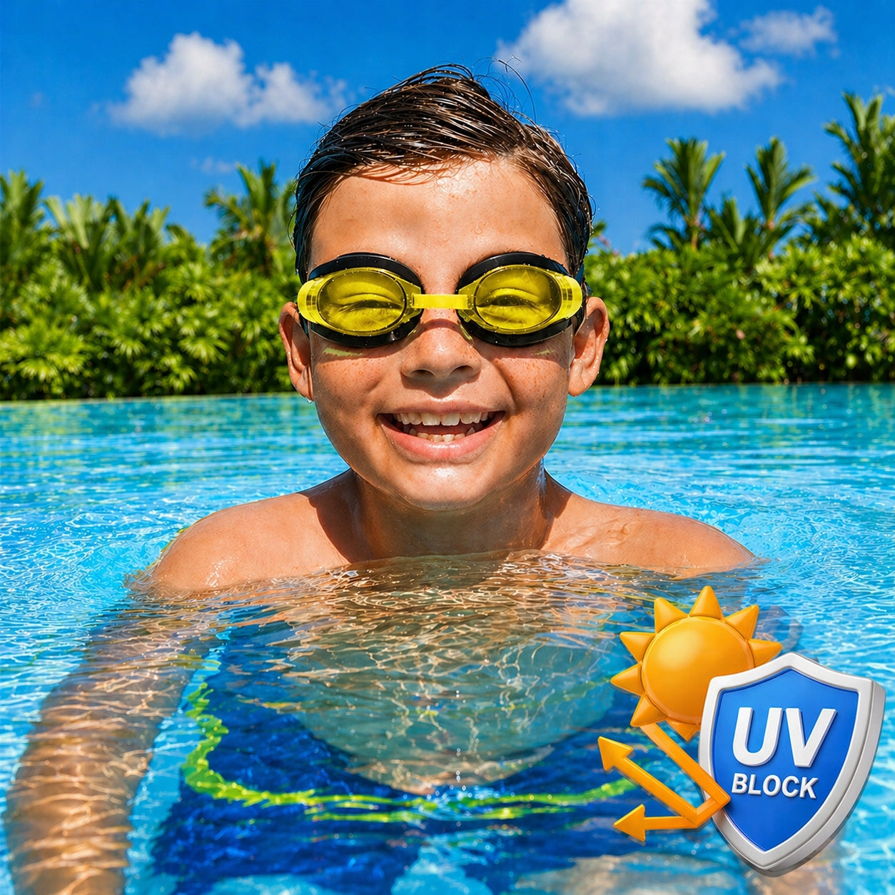 Bestway Swimming goggles for children swimming goggles for swimming pool +7 years Strap material rubber