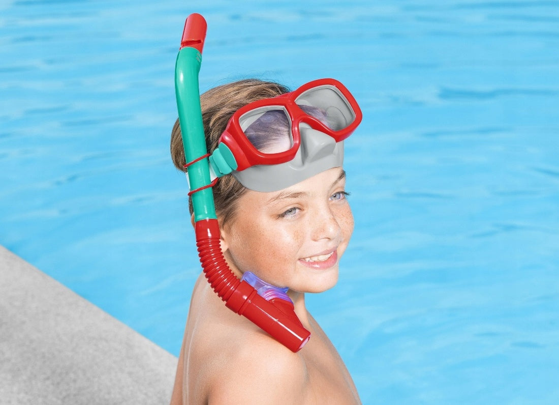 Bestway diving set swimming mask + tube 7+ 24032 Color multicolor