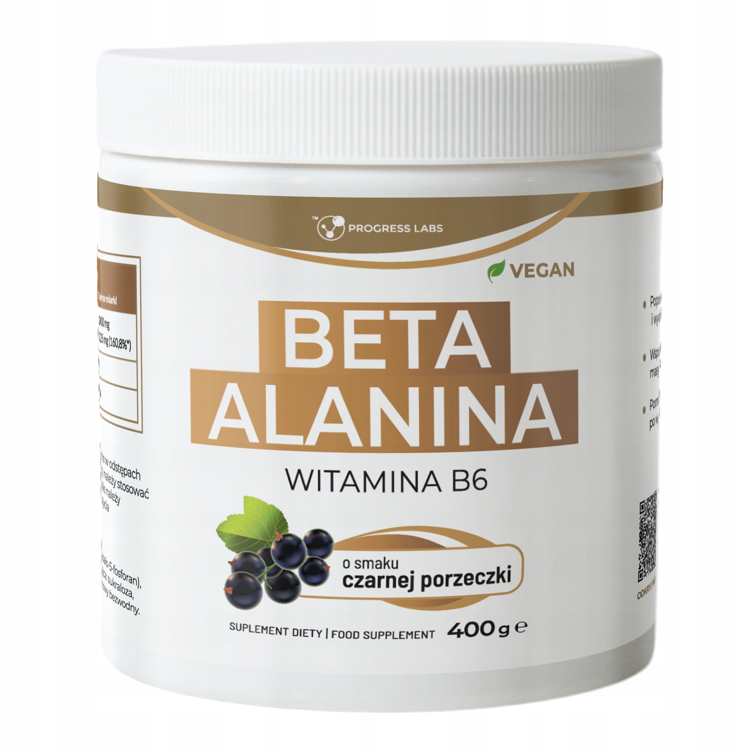 Beta Alanine 400g blackcurrant flavour STRENGTH AND ENDURANCE MUSCLE MASS