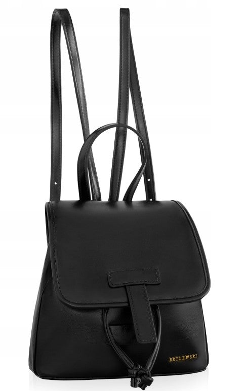 Betlewski women's backpack BLACK urban Convenience A5 size Brand Betlewski