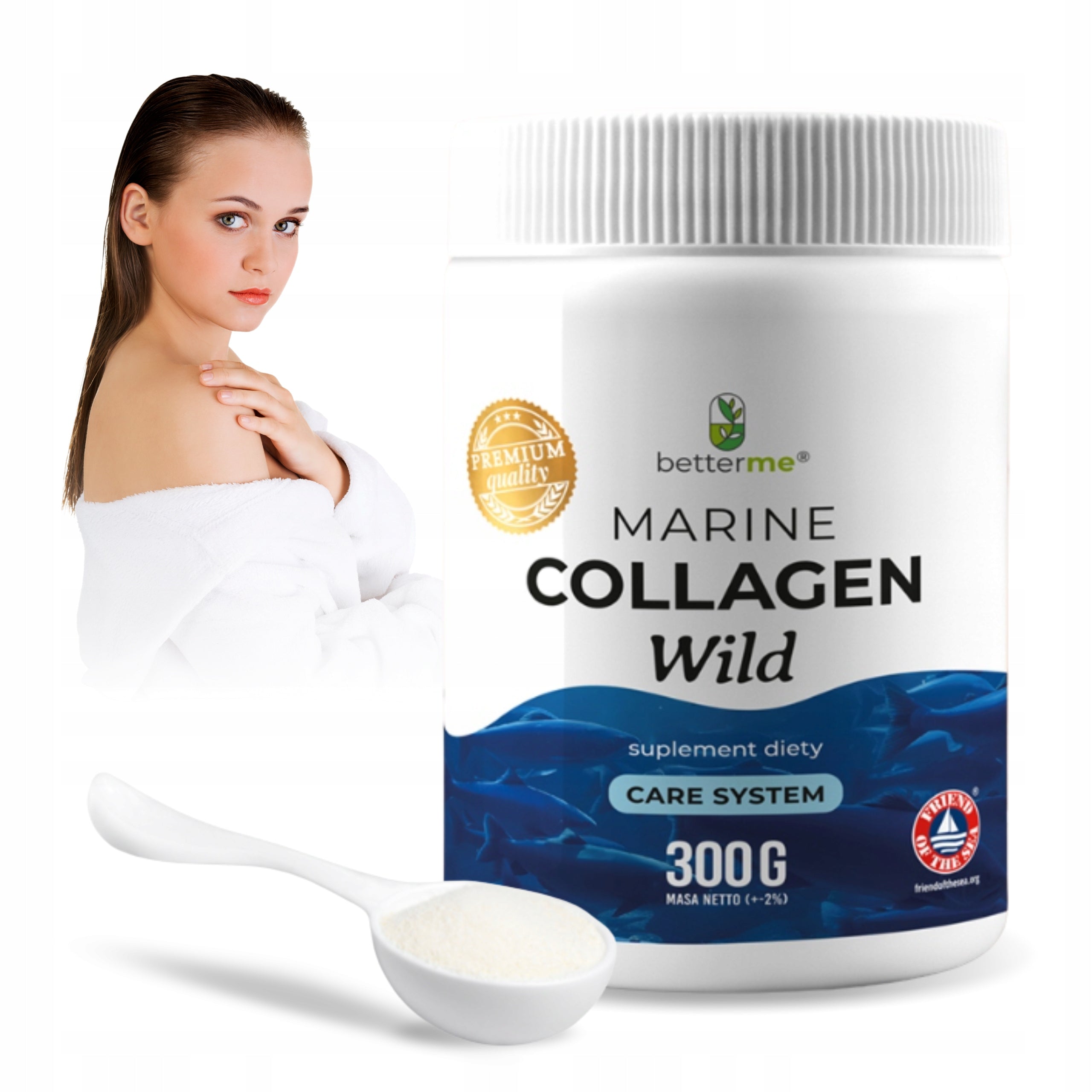 BetterMe Marine Collagen Wild 2x300g Collagen from wild cod Packaging status original