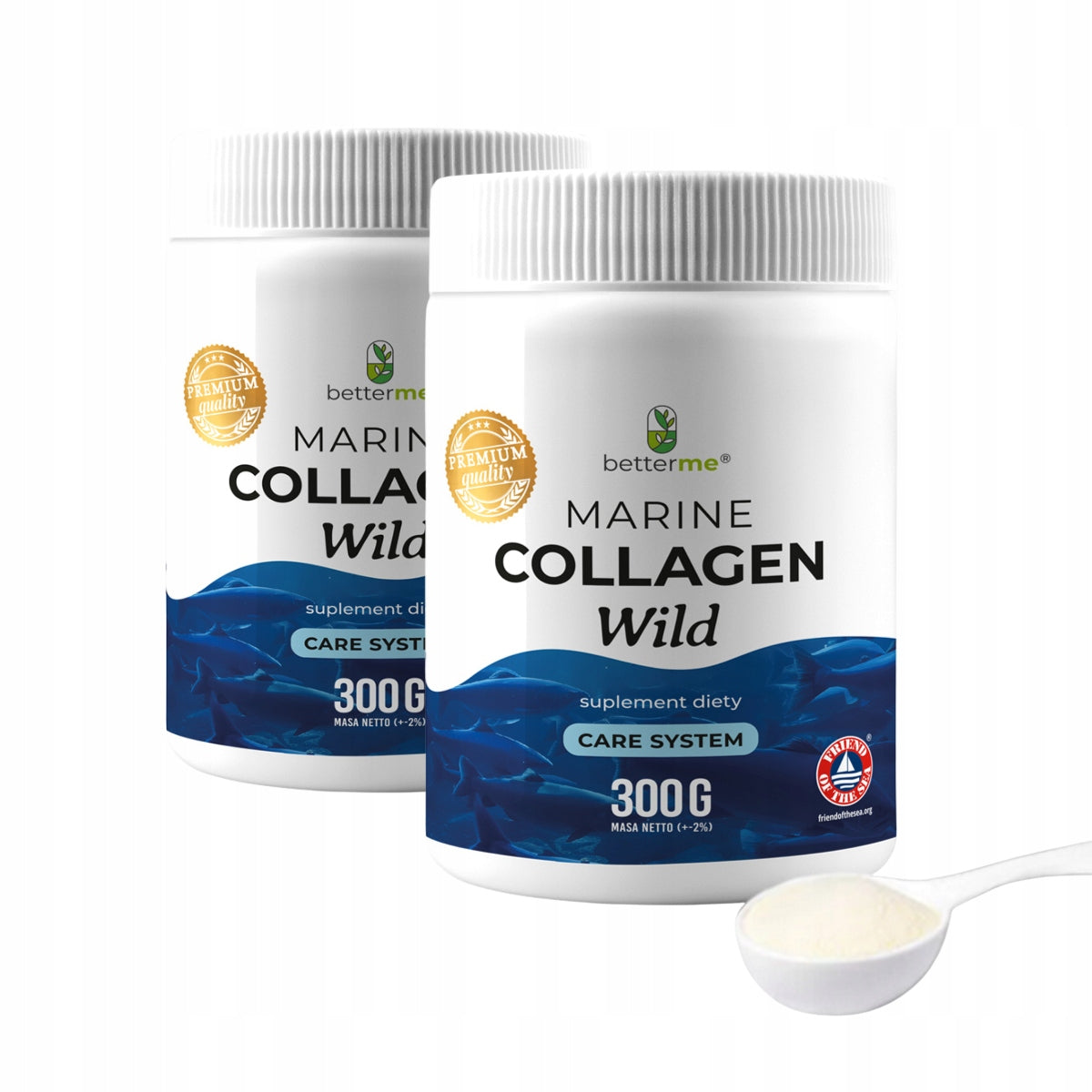 BetterMe Marine Collagen Wild 2x300g Collagen from wild cod