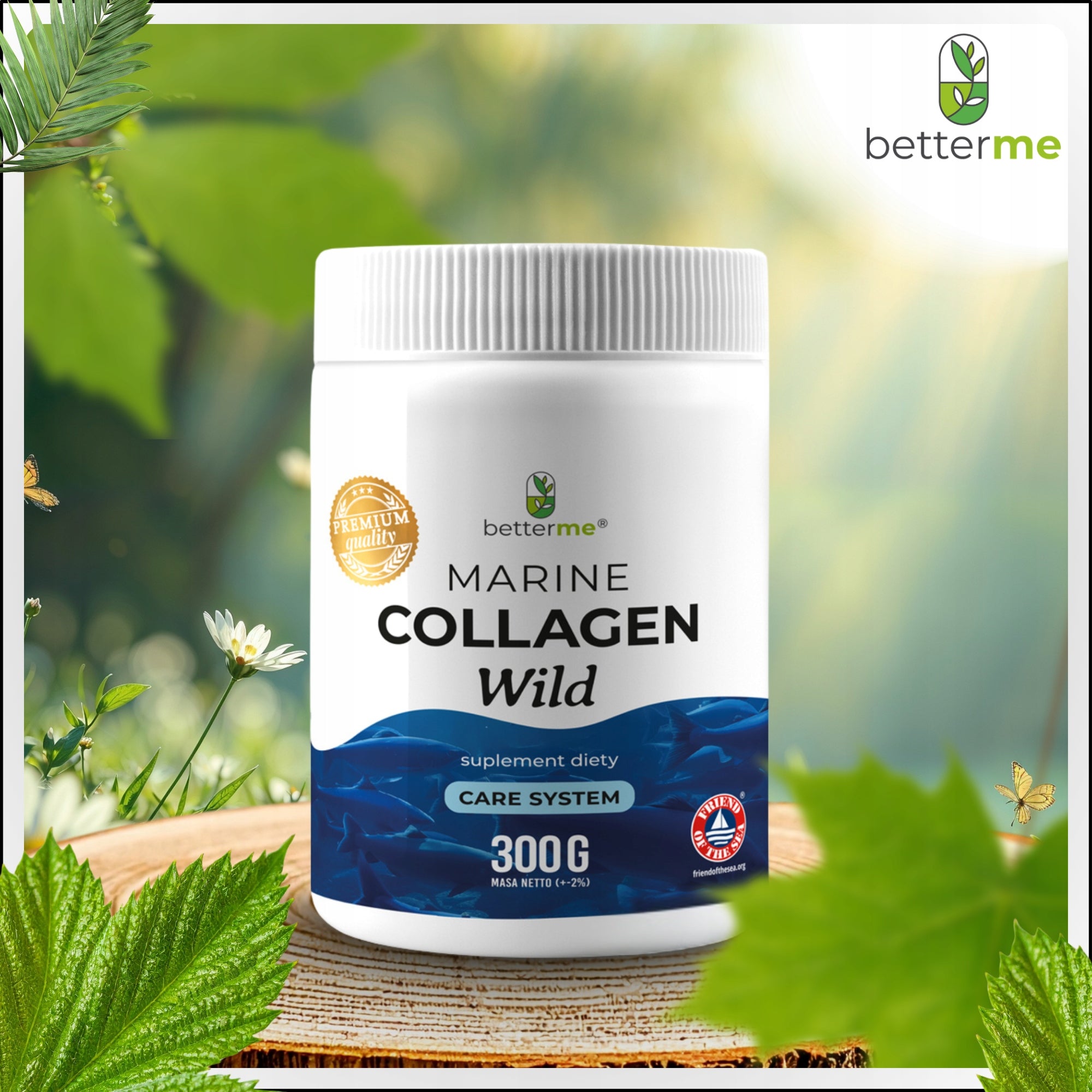 BetterMe Marine Collagen Wild Collagen with wild cod 300g 30 days Expiration date at least 1 year from the date of purchase