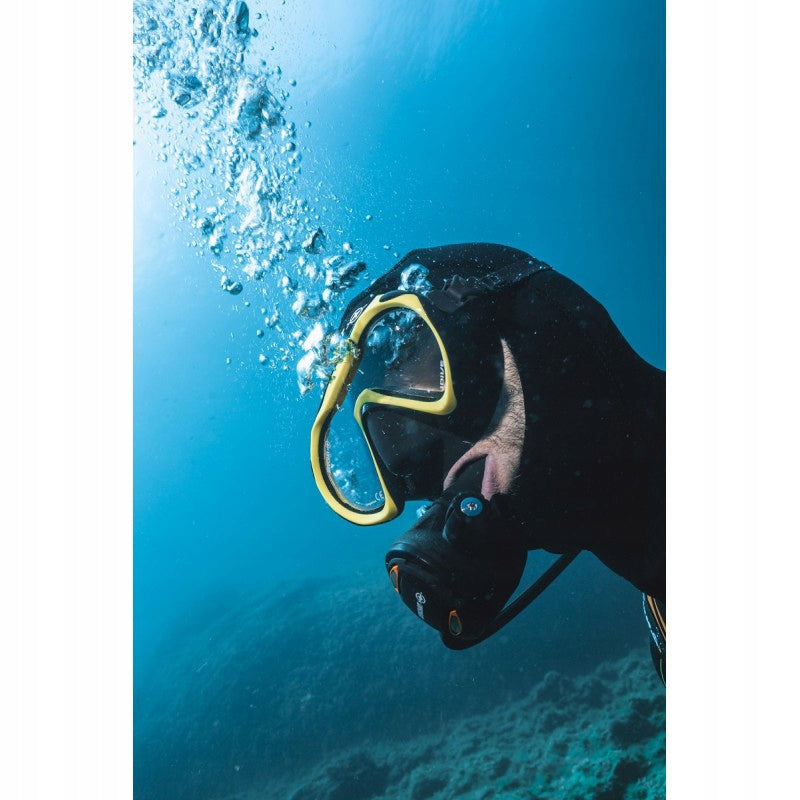 Beuchat 1Dive - diving and snorkeling mask for adults yellow Color multicolor
