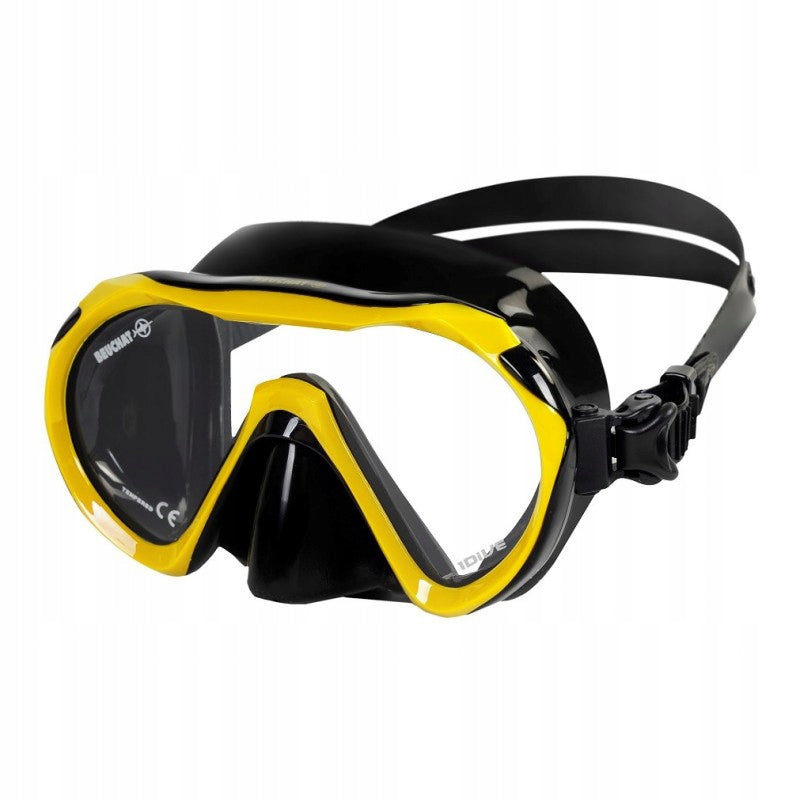 Beuchat 1Dive - diving and snorkeling mask for adults yellow
