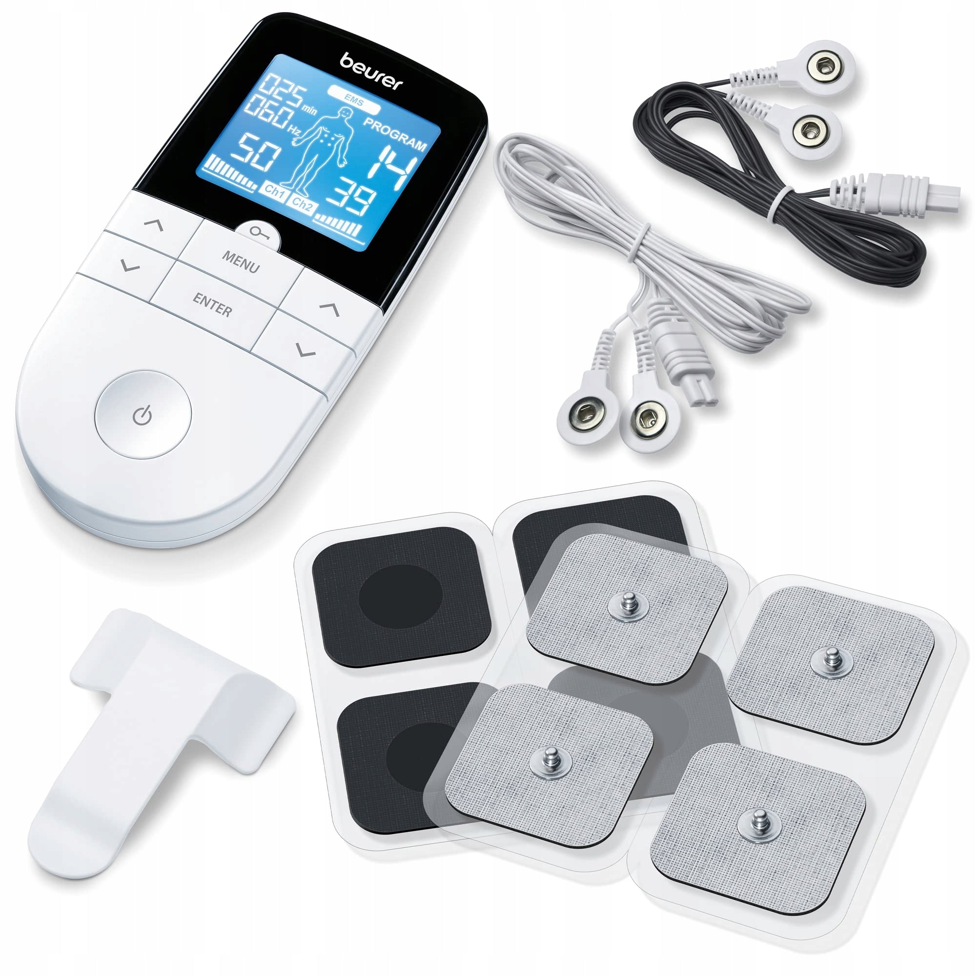 Beurer Em 49 Digital TENS/EMS current stimulator 3in1, 4 electrodes