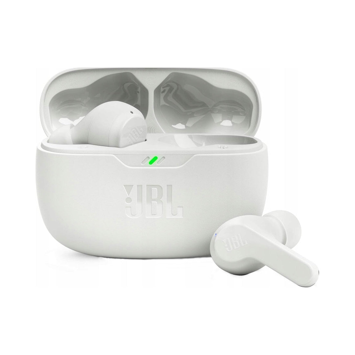 Bezdrátová sluchátka do uší JBL Wave Beam bílá