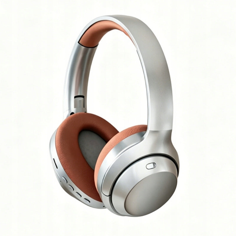 Bezprzewodowe słuchawki Bluetooth – nauszne, retro, składane, dźwięk stereo