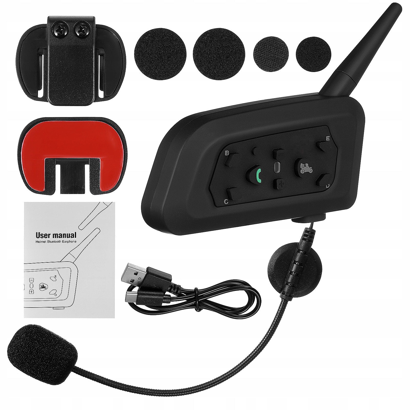 Bezprzewodowy Głośnik Do Kasku Motocyklowego Z Dźwiękiem Stereo