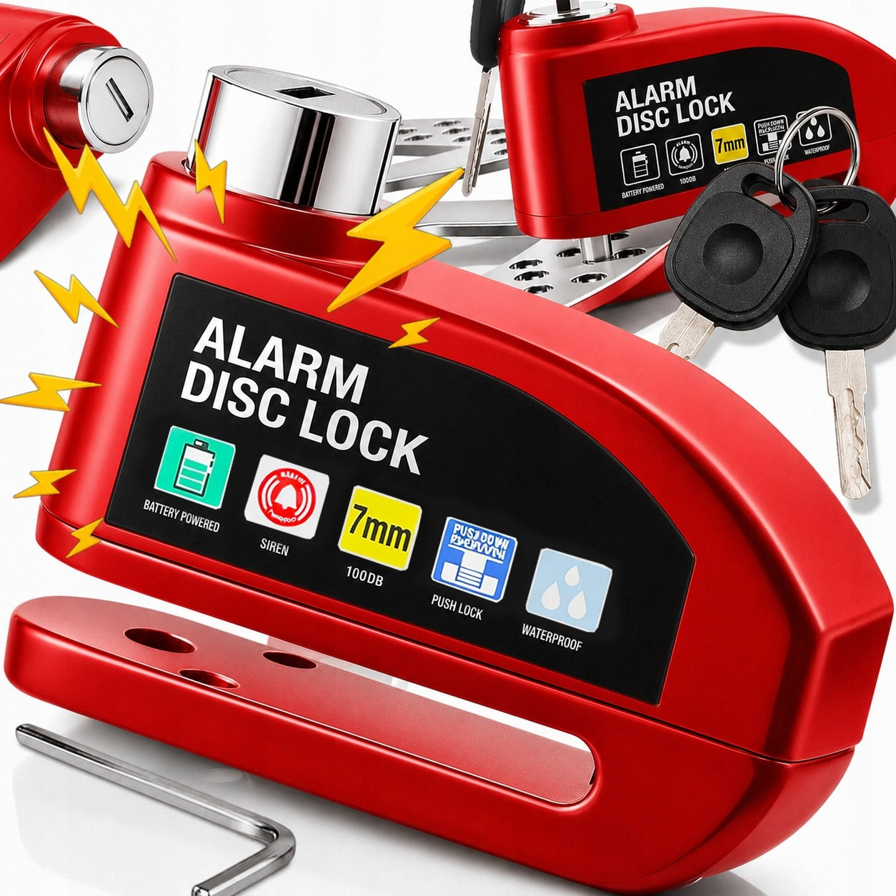 Bicycle Alarm Bicycle Lock for Electric Bike Anti-Theft