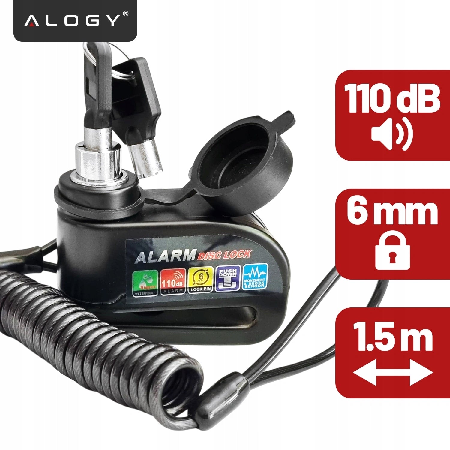 Bicycle Alarm Lock For Moped Bike Electric Anti-Theft Kind alarm