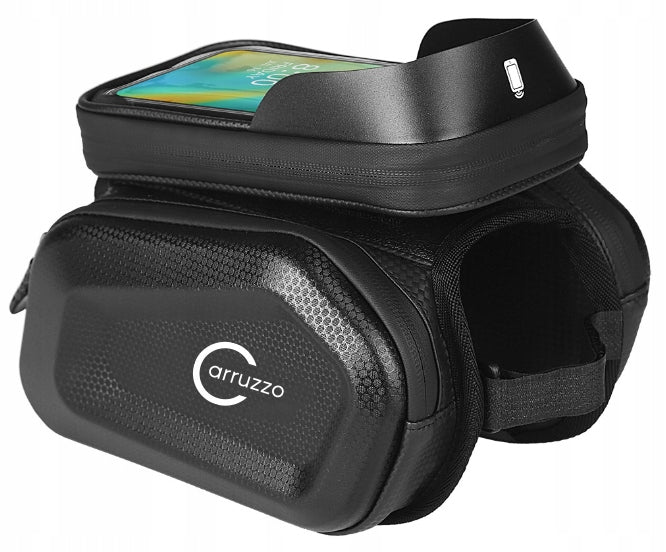 Bicycle Bag Waterproof Phone Pouch Frame Holder Carruzzo Packaging status original