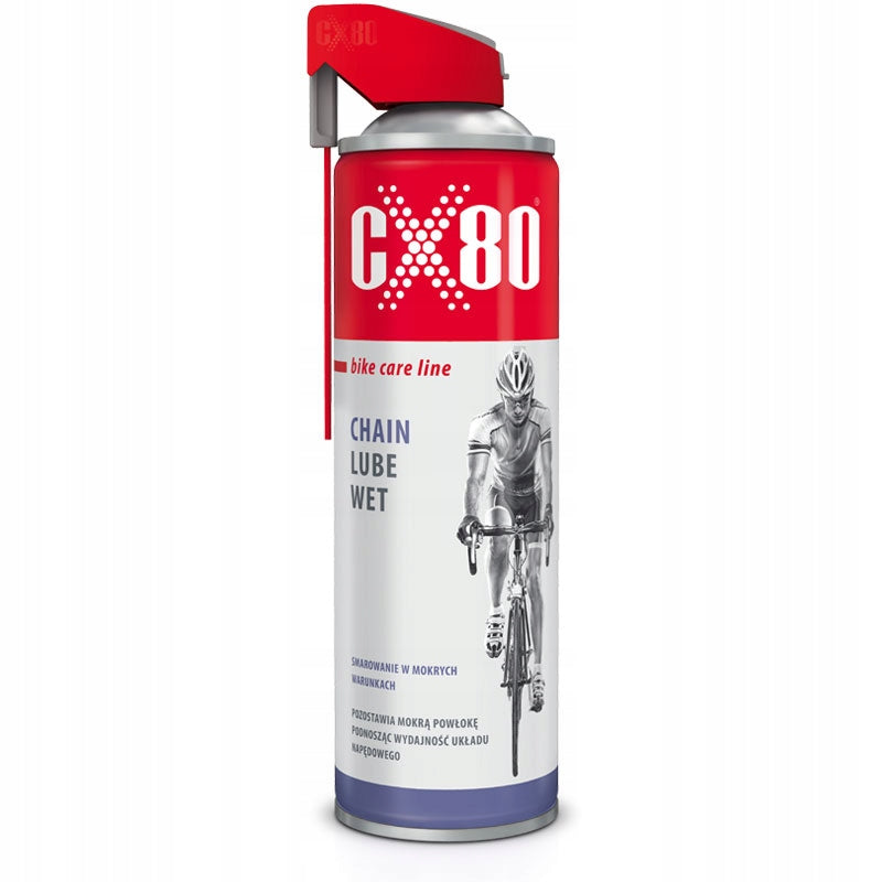 Bicycle Chain Lube CX80 Chain Lube Wet 500ml Duo Spray Manufacturer code 48326