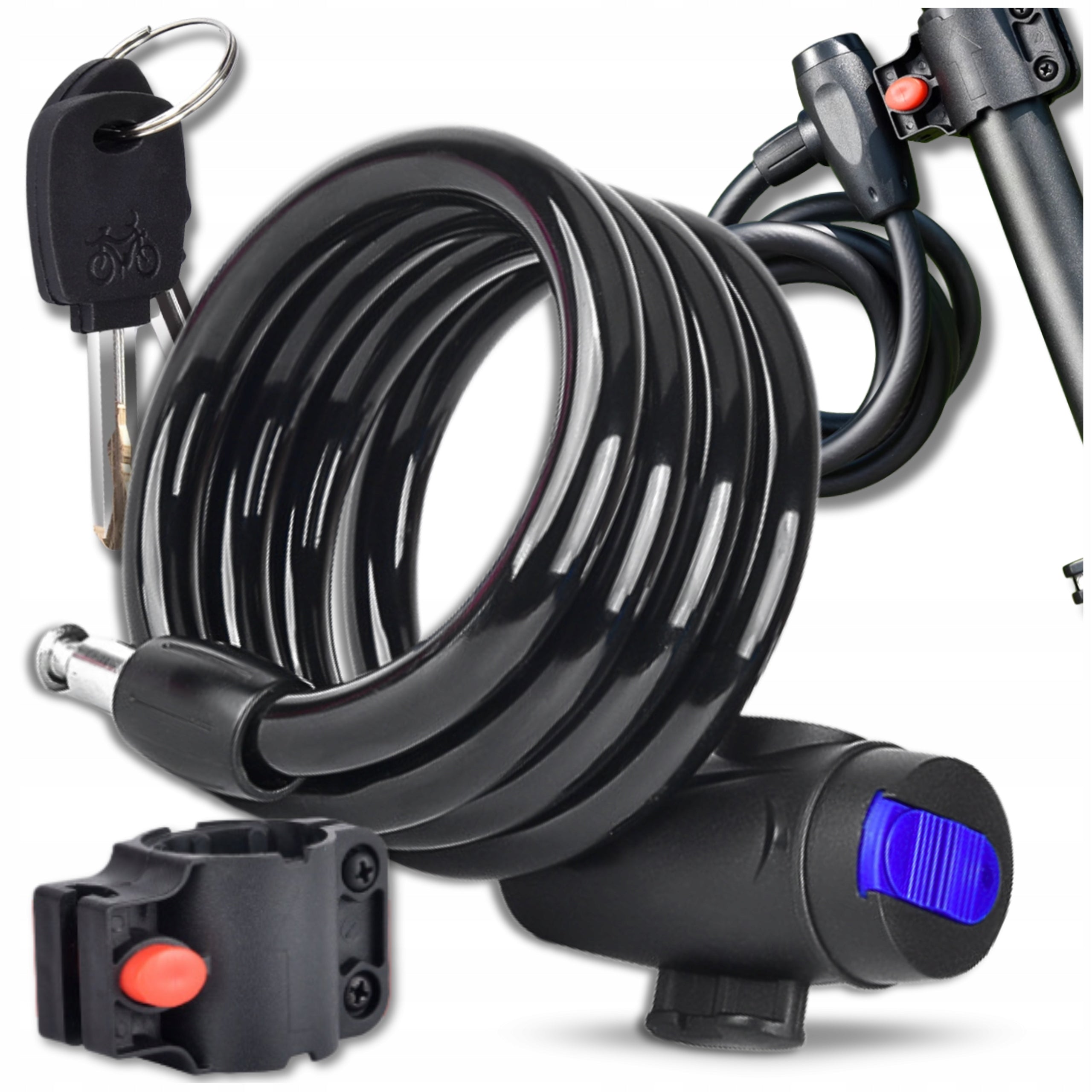 Bicycle Clasp Bicycle Lock Cable Security KEY PADLOCK Flex EAN (GTIN) 5902601864355