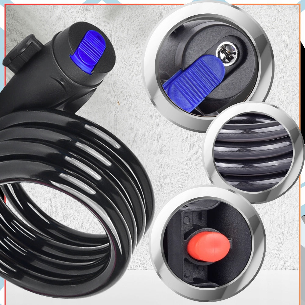 Bicycle Clasp Bicycle Lock Cable Security KEY PADLOCK Flex Kind cord