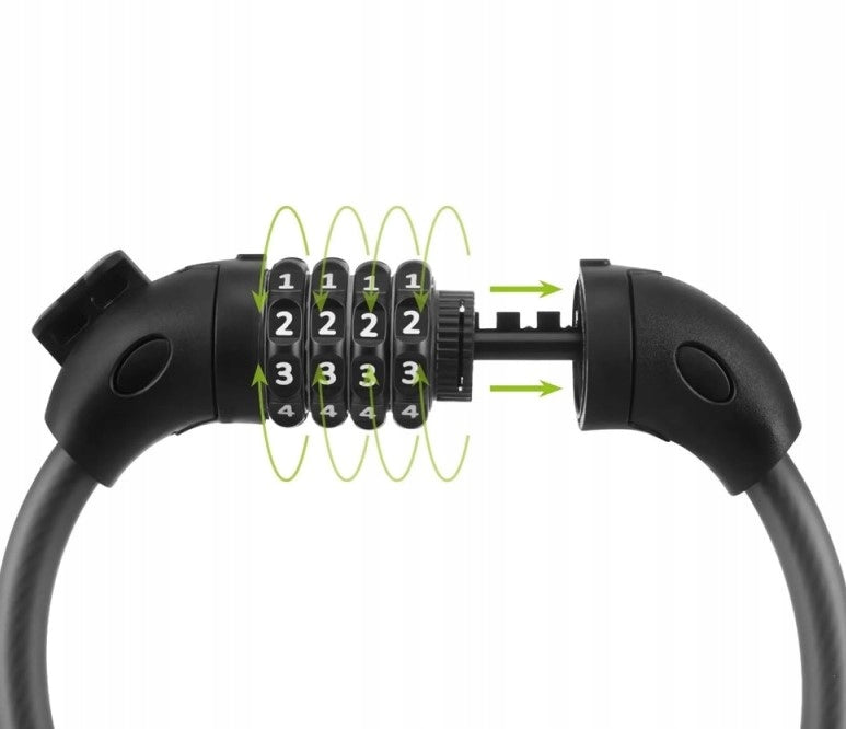 Bicycle Clasp Chain 120cm Security Bicycle Lock Cipher Code Brand Trizand