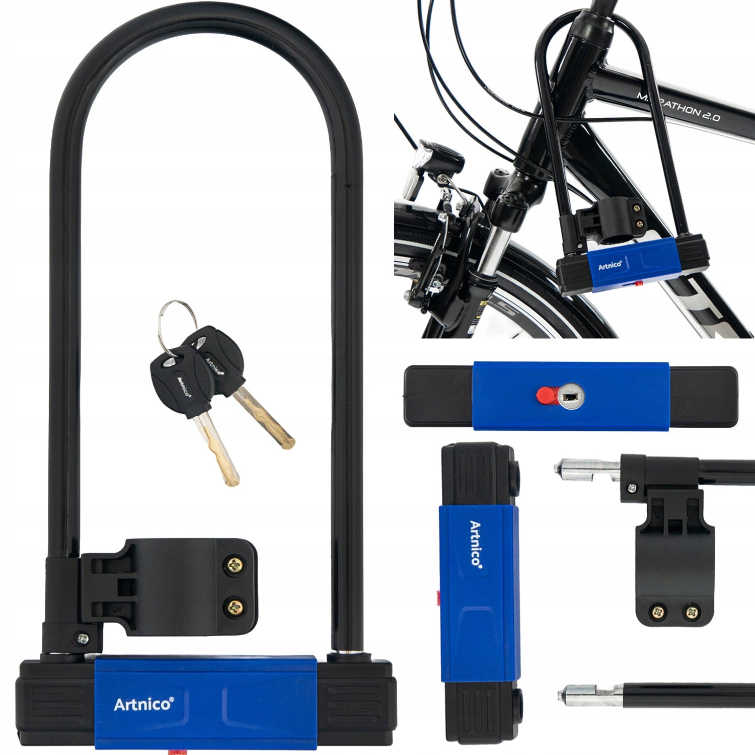 Bicycle Clasp U-Lock for Bicycle KEY LOCK Strong