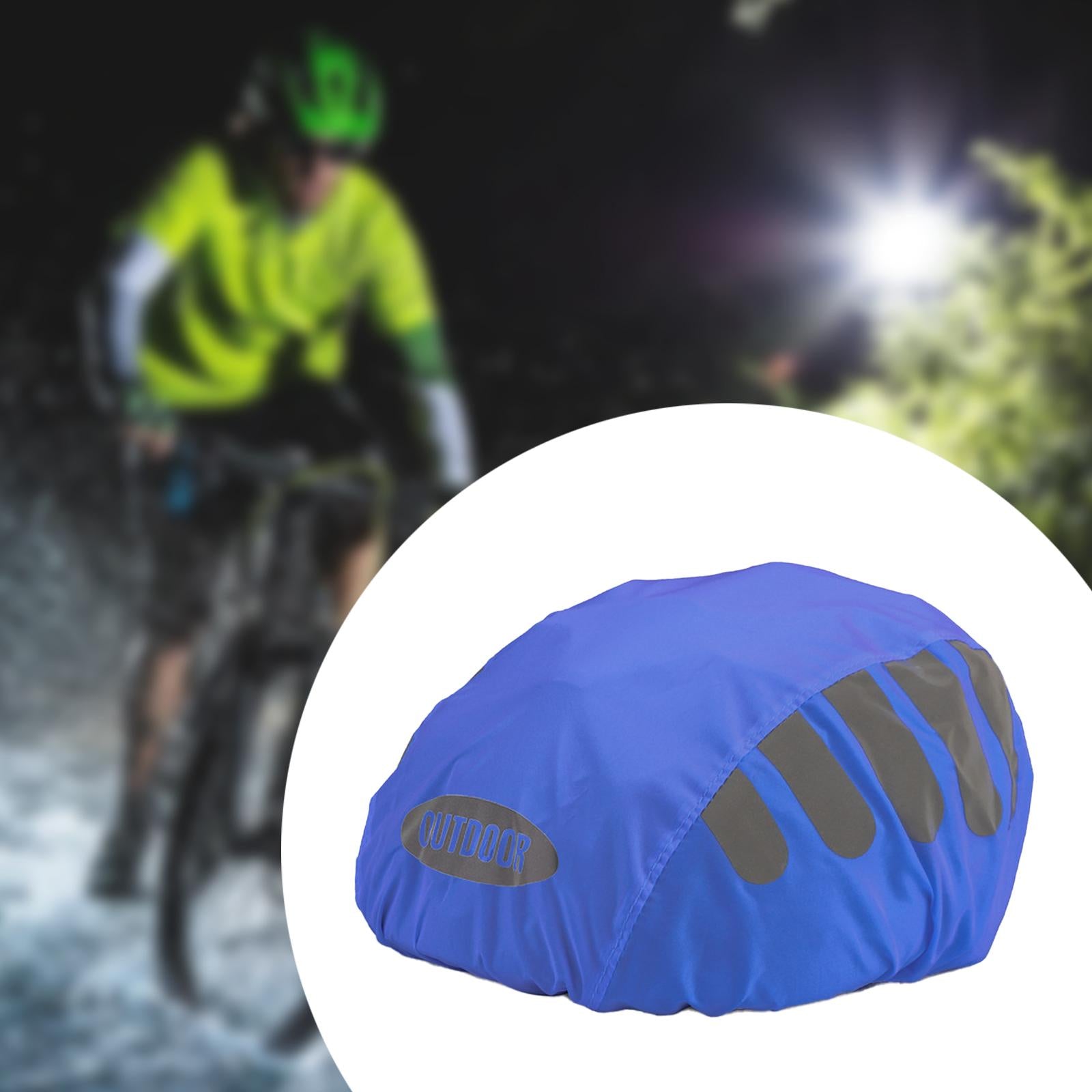 Bicycle Helmet Rain Cover Reusable Bike Helmet Cover Protection Cover Blue