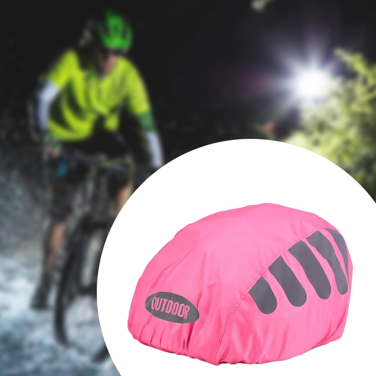 Bicycle Helmet Rain Cover Reusable Bike Helmet Cover Protection Cover Pink