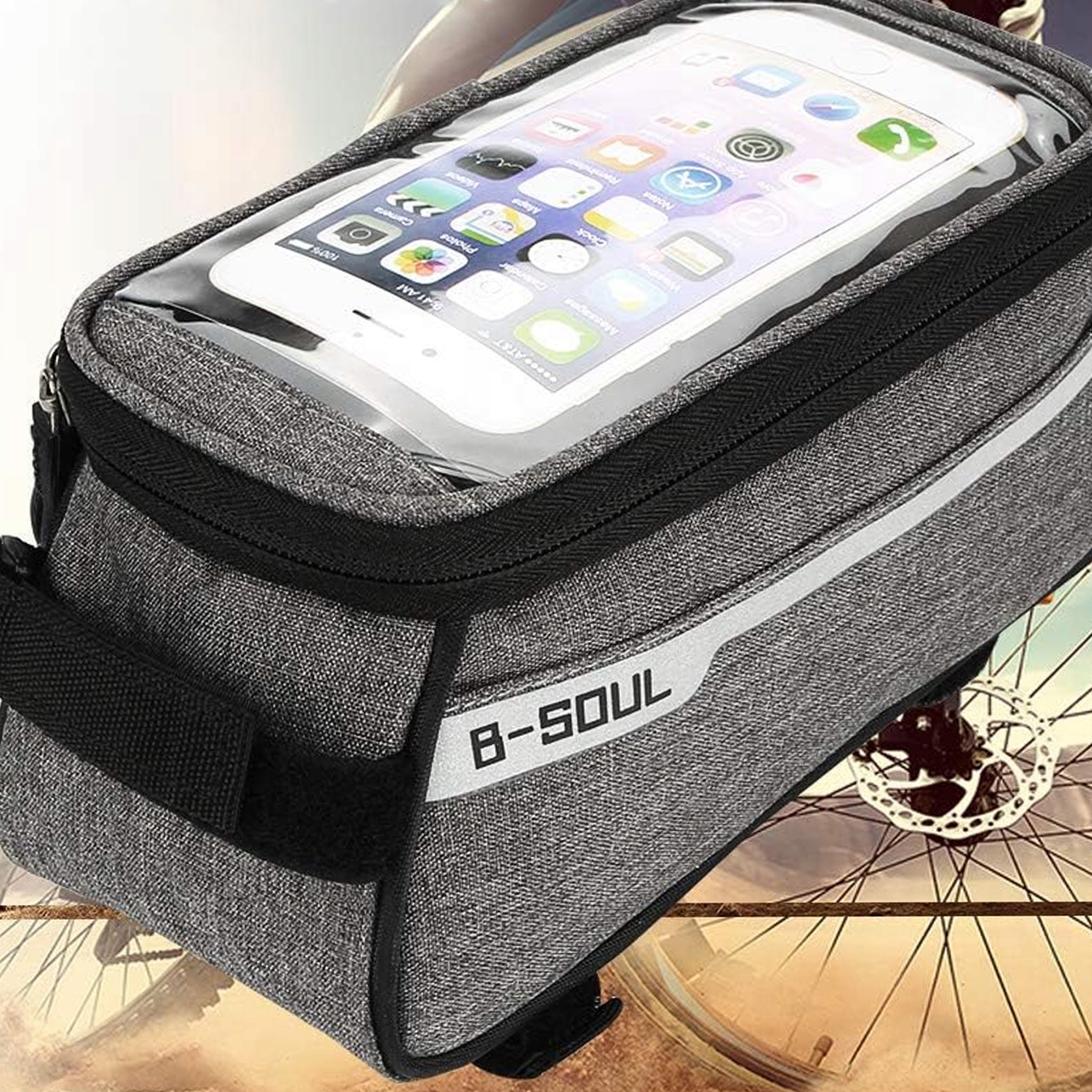 Bicycle Holder Luggage Bag Bicycle Bag 2l Waterproof for Phone Model B-SOUL YA249