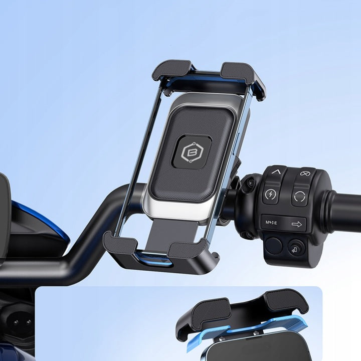 Bicycle Holder for Motor Scooter - for Phone for Steering Wheel 360 with lock Manufacturer code Blavec Uchwyt Rowerowy BV02-HSB