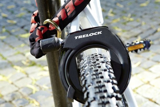Bicycle Horseshoe Wheel Lock Trelock RS 351 with Adapter Brand Trelock