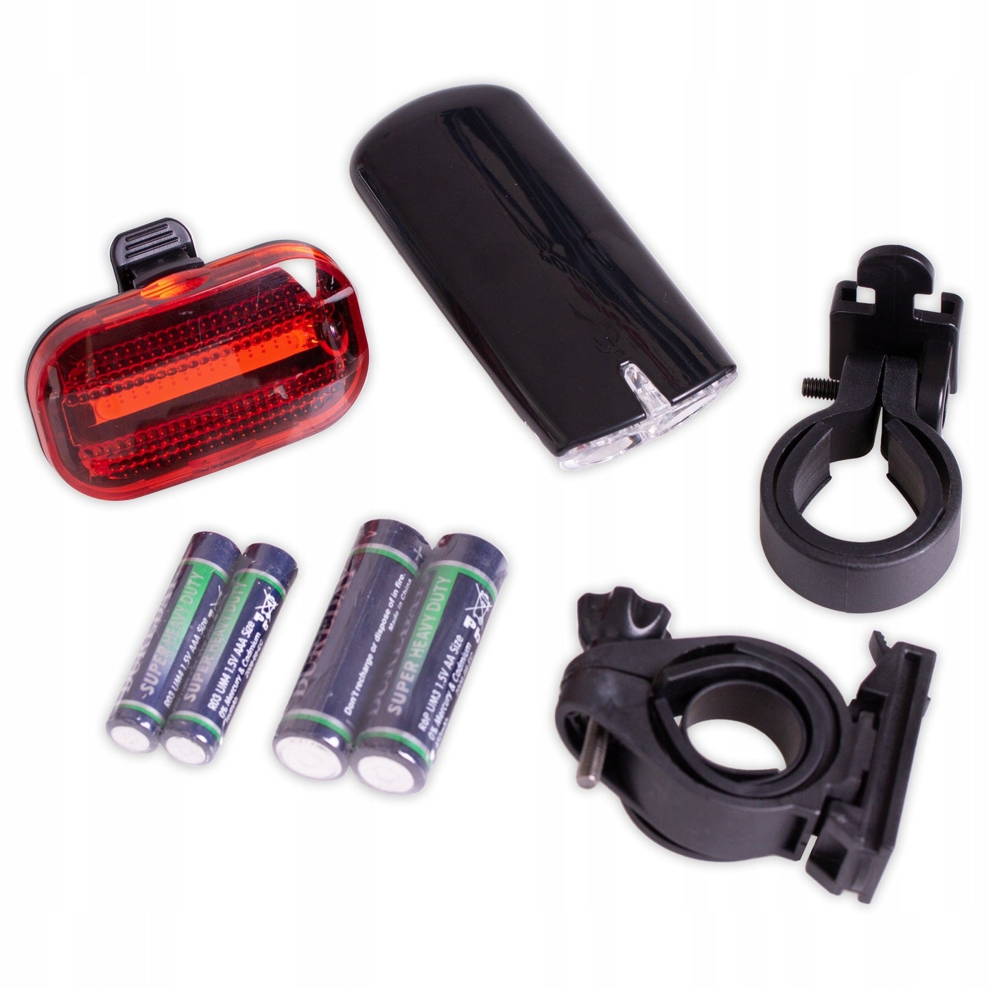 Bicycle Lamp Set for Bike Front + Rear LED Kind set