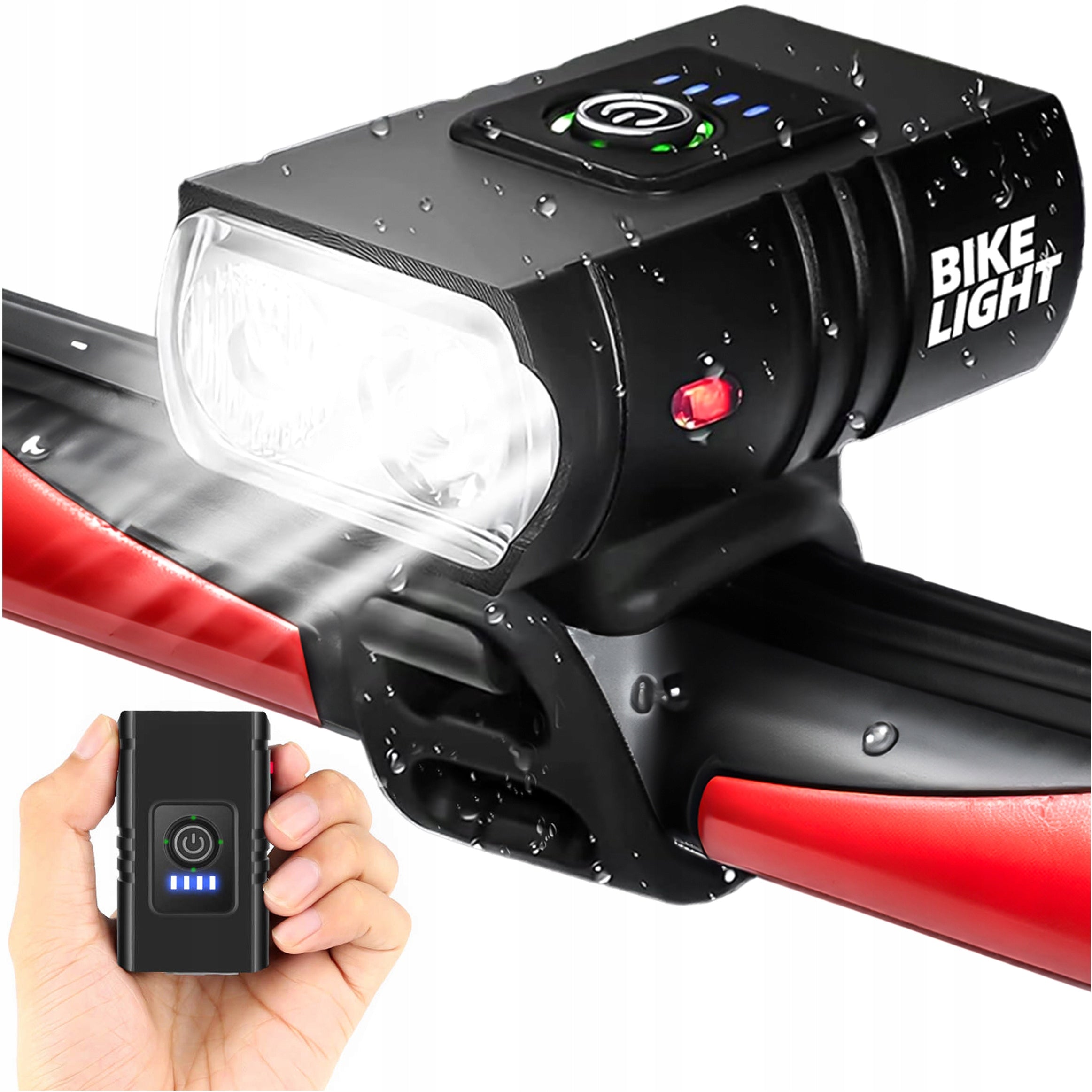 Bicycle Light Front LED Bike Lamp Handlebar Strong USB Bright