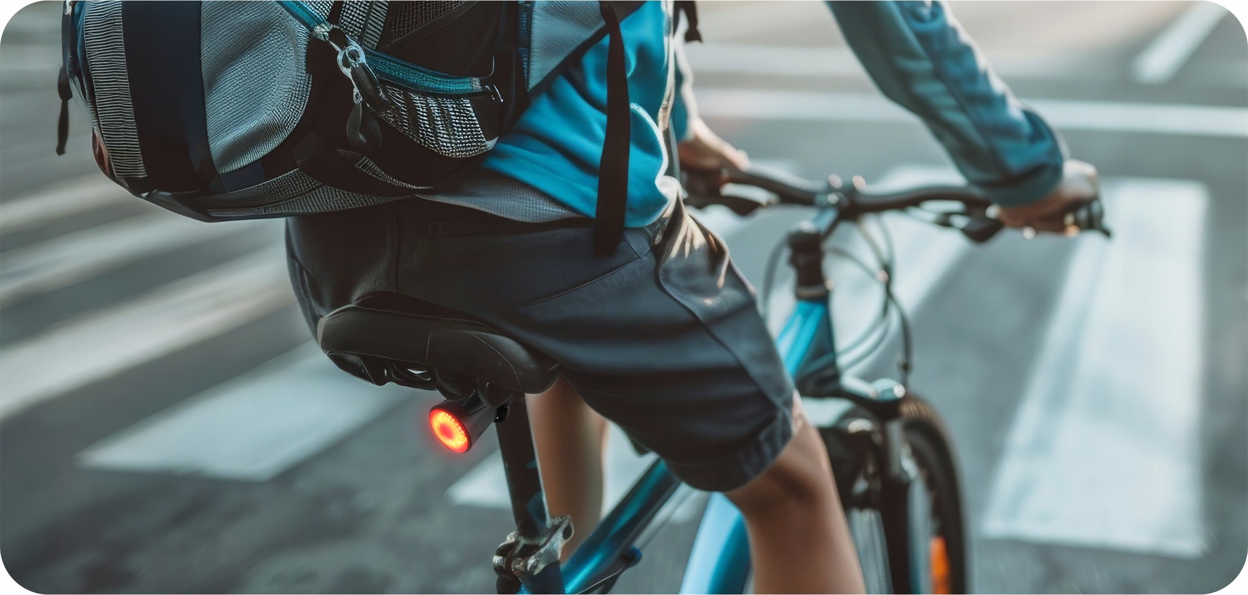 Bicycle Light Rear LED Light USB Powerful Rechargeable For Bike 4 Modes Manufacturer code KMDW89