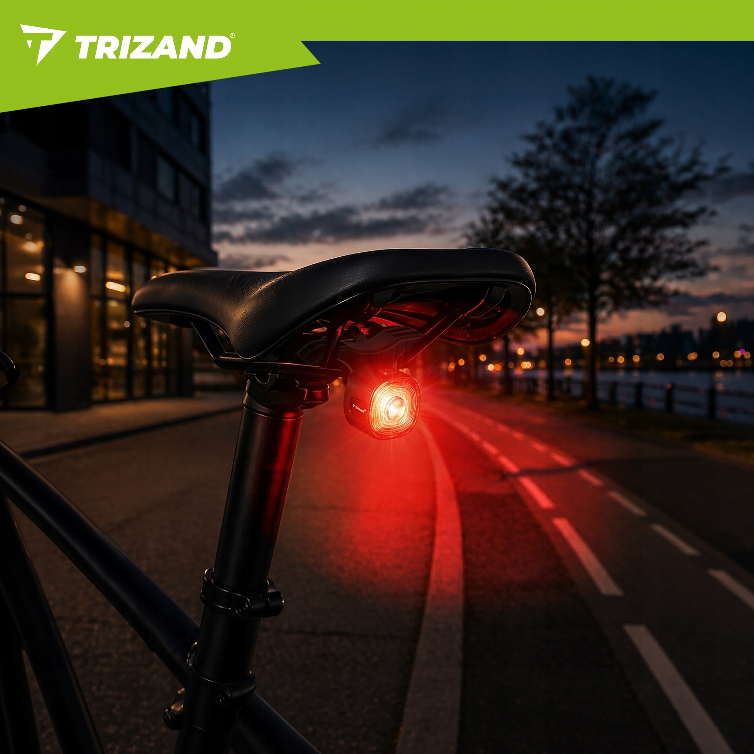 Bicycle Light Rear LED USB Strong Rear for Bicycle Waterproof Rechargeable Light beam 10 lm