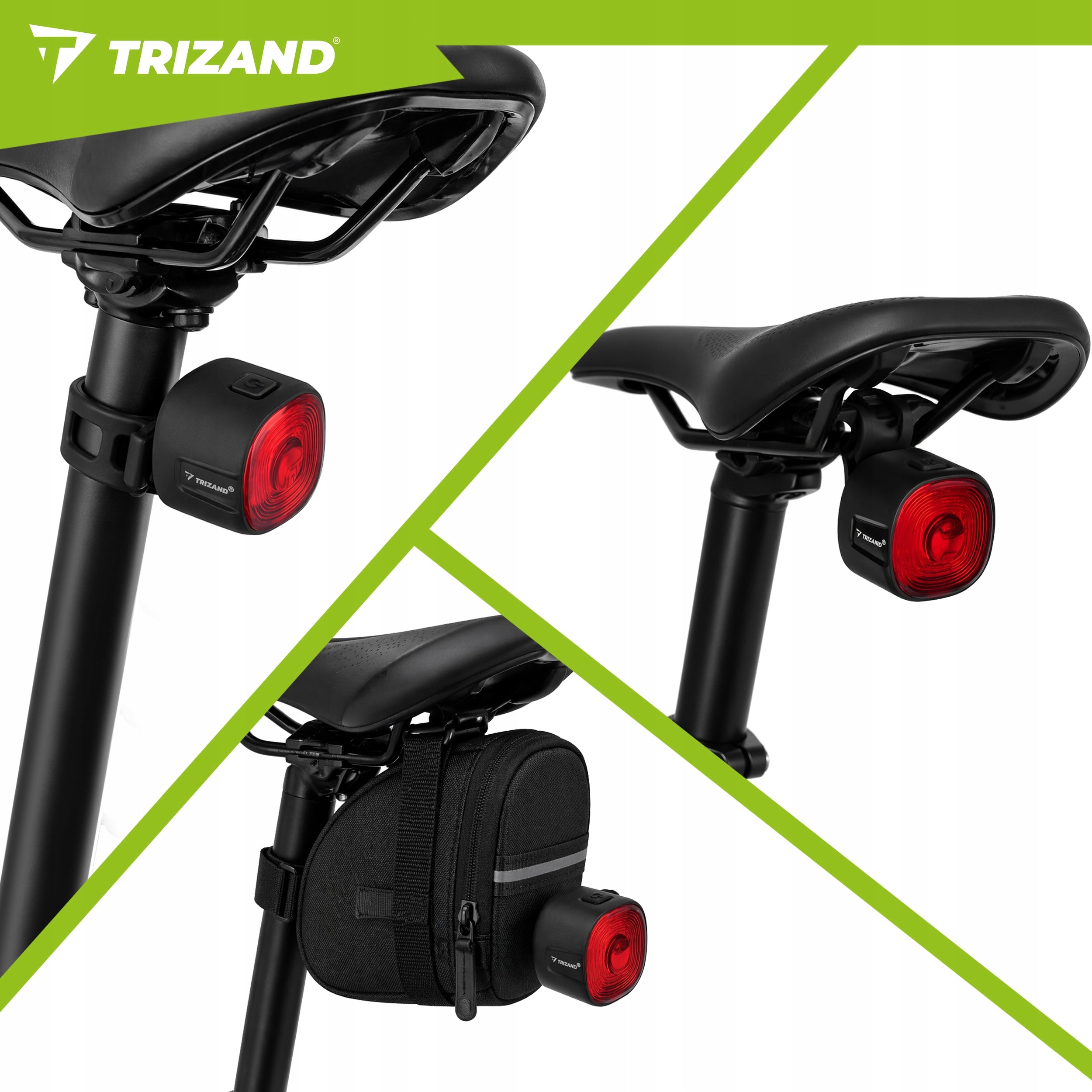Bicycle Light Rear LED USB Strong Rear for Bicycle Waterproof Rechargeable Packaging status original