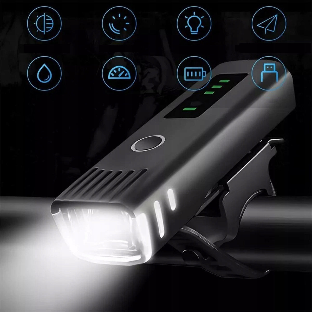 Bicycle Light Set Rear LED USB Waterproof Light source LED