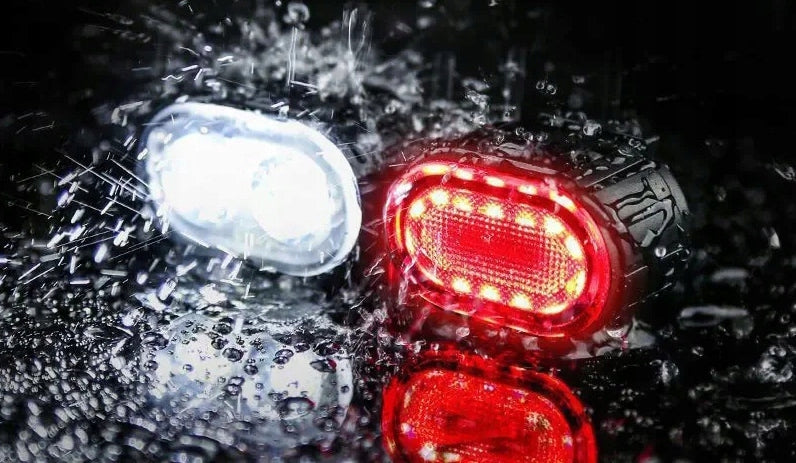 Bicycle Lighting FRONT AND REAR BICYCLE LIGHT SET 800 lm USB Light source LED