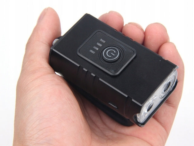 Bicycle Lights USB LED Kit Rechargeable Front Rear Waterproof IPX4 6Modes Color black