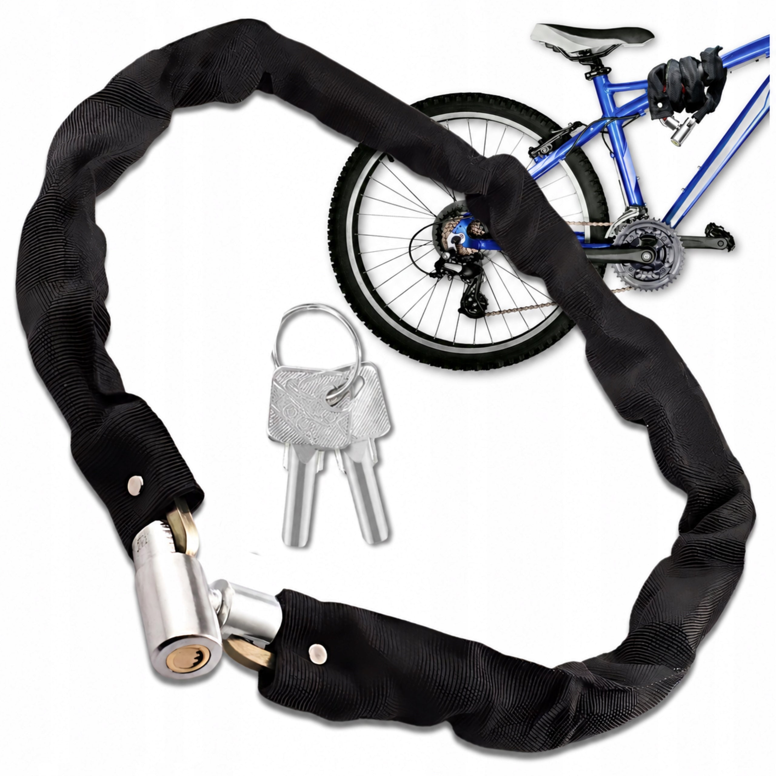 Bicycle Lock Bicycle Chain Security KEY PADLOCK
