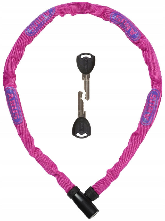 Bicycle Lock Chain ABUS 4804K/75 Steel O Chain PINK