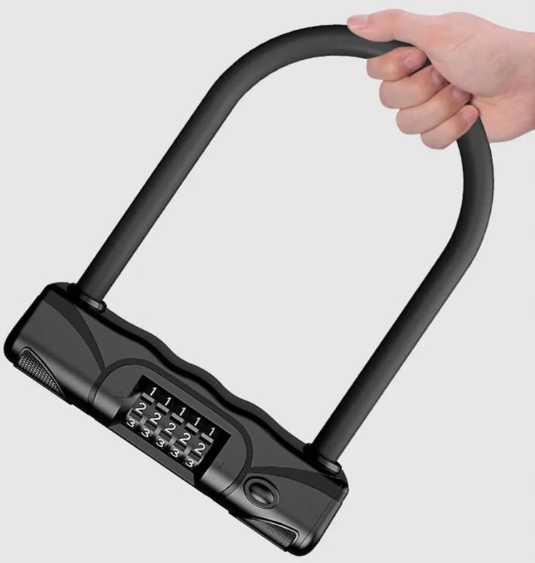 Bicycle Lock U-Lock Cipher 5-Digit Steel Gotel Security Weight 500 g