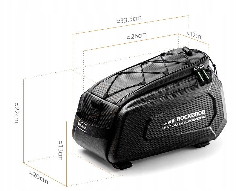 Bicycle Luggage Bag Bicycle Hard Spacious ROCKBROS 9L Packaging status original