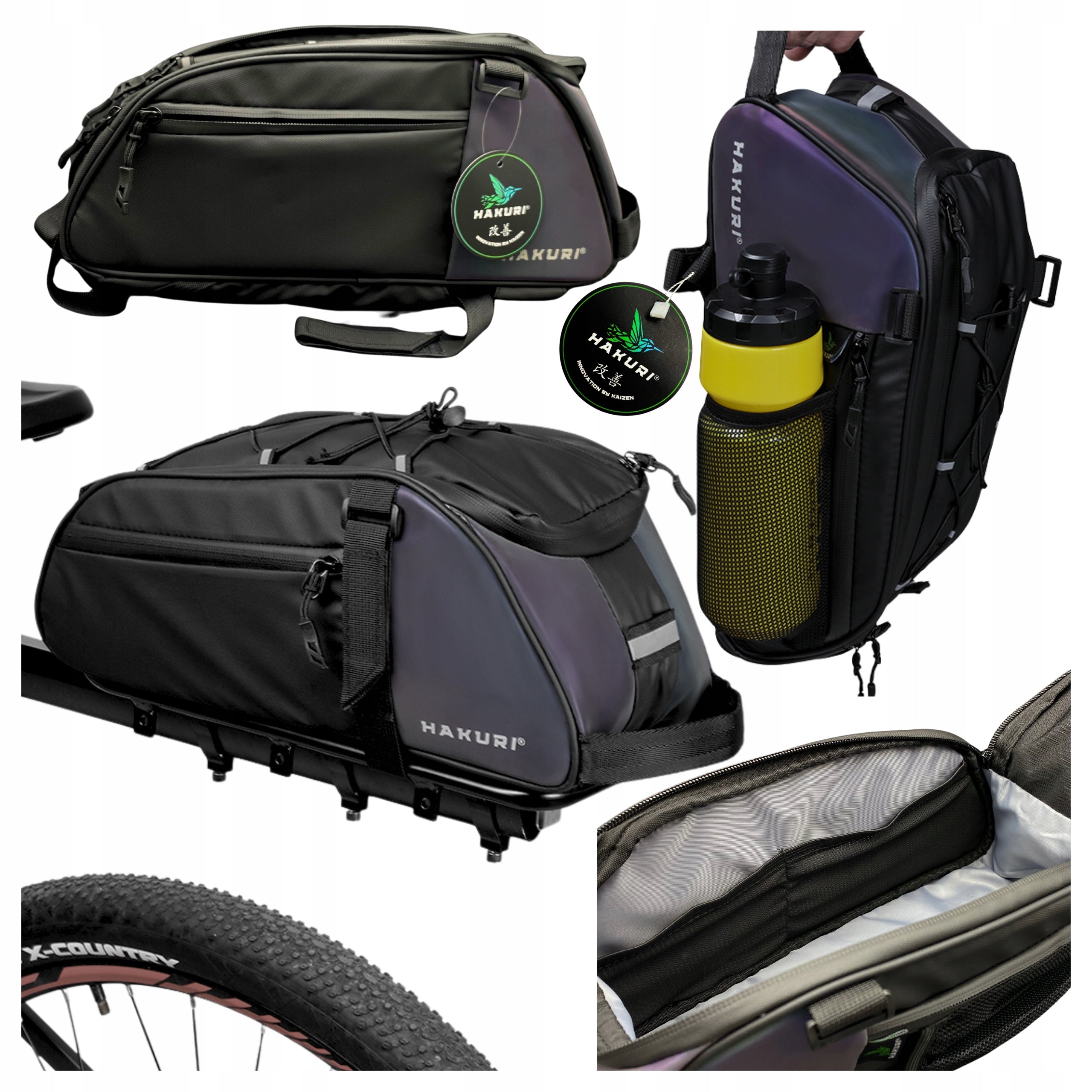 Bicycle Luggage Bag Bike Luggage Bag Waterproof Reflector 6L