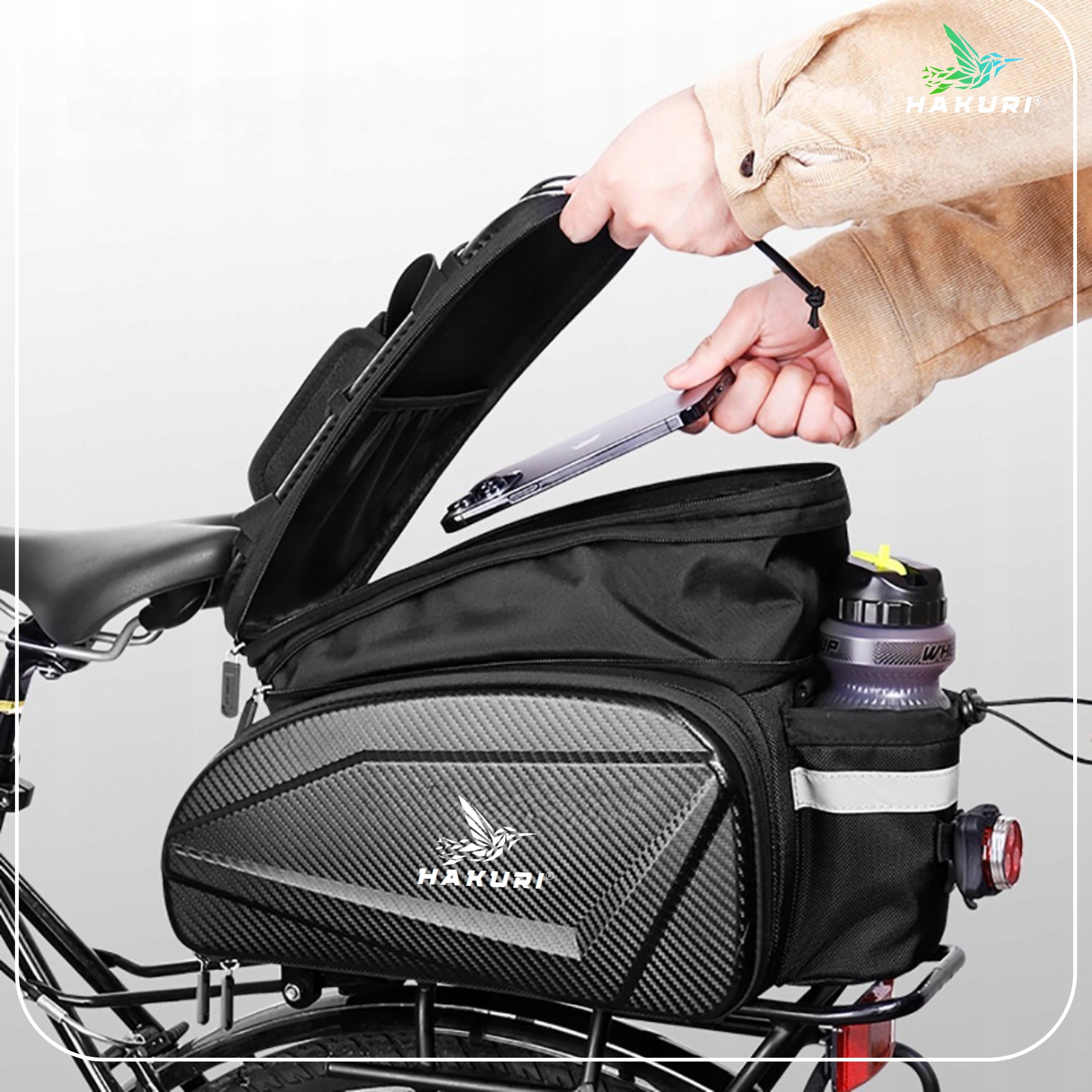 Bicycle Luggage Bag LARGE Pouch Trunk Waterproof Strap 3in1 14/17/35L EAN (GTIN) 5907426618015