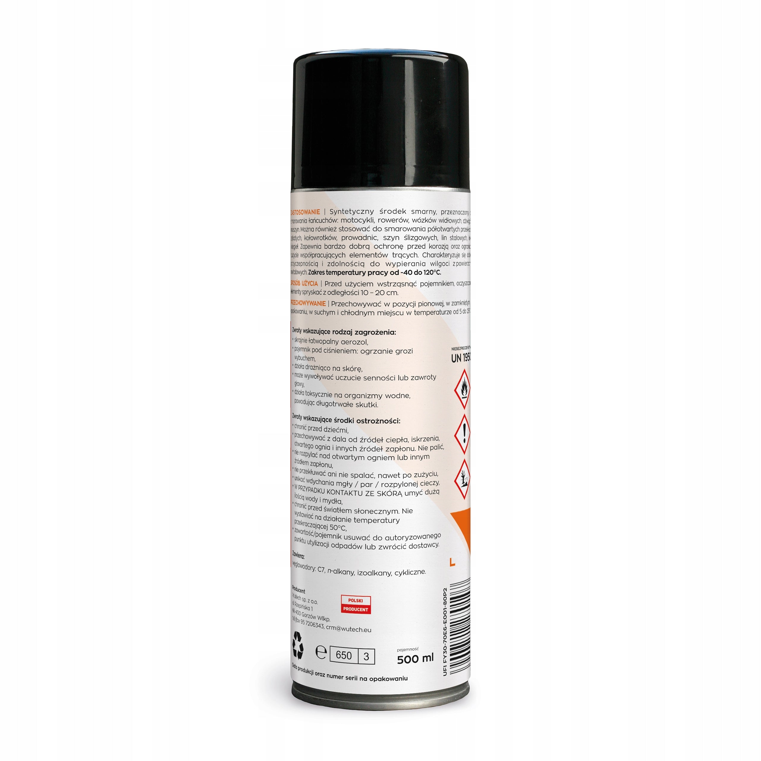 Bicycle Motorcycle Chain Lubricant Spray 500ml Lubricant Oil EAN (GTIN) 5904722270107