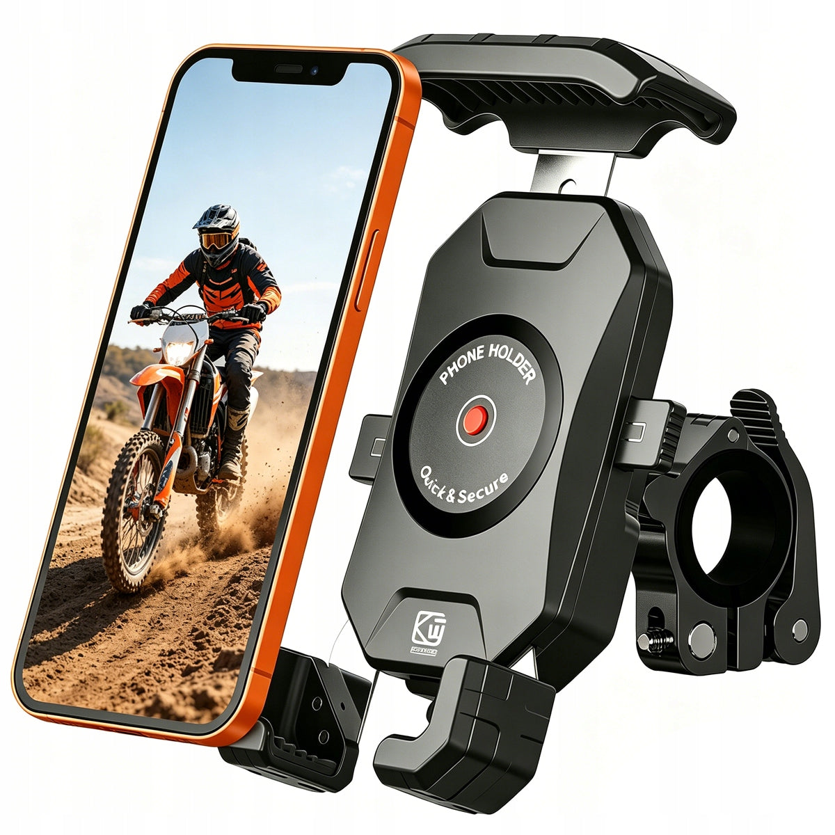 Bicycle Phone Holder Motorcycle Steering Wheel Holder Shockproof