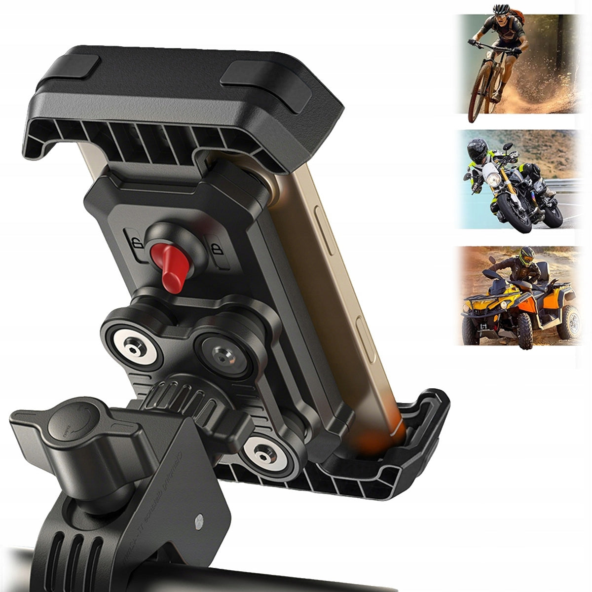 Bicycle Phone Holder Universal 360° Anti-Shock Smartphone Robust