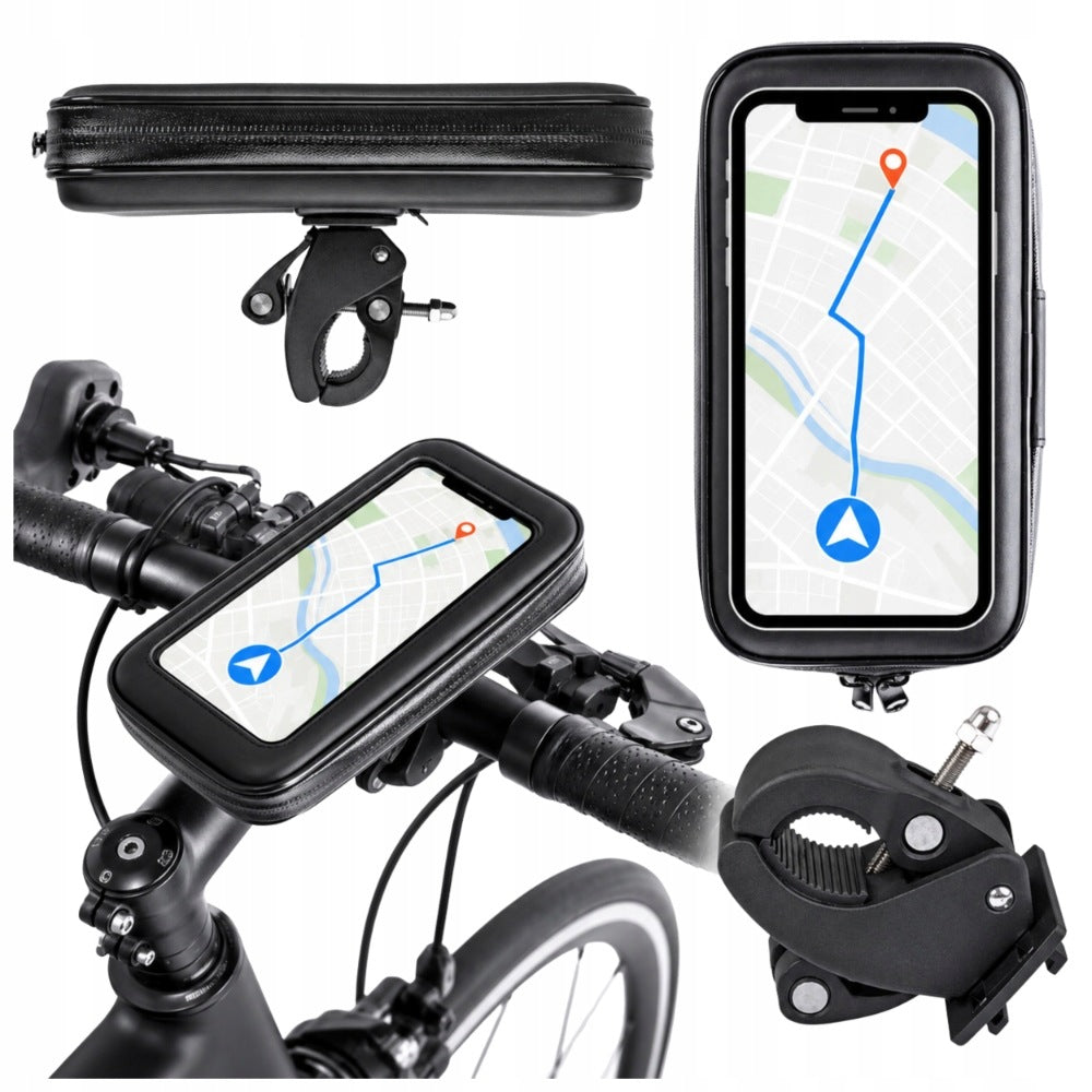 Bicycle Phone Holder Water Resistant Case Solid Universal Mount Brand Fit4Med