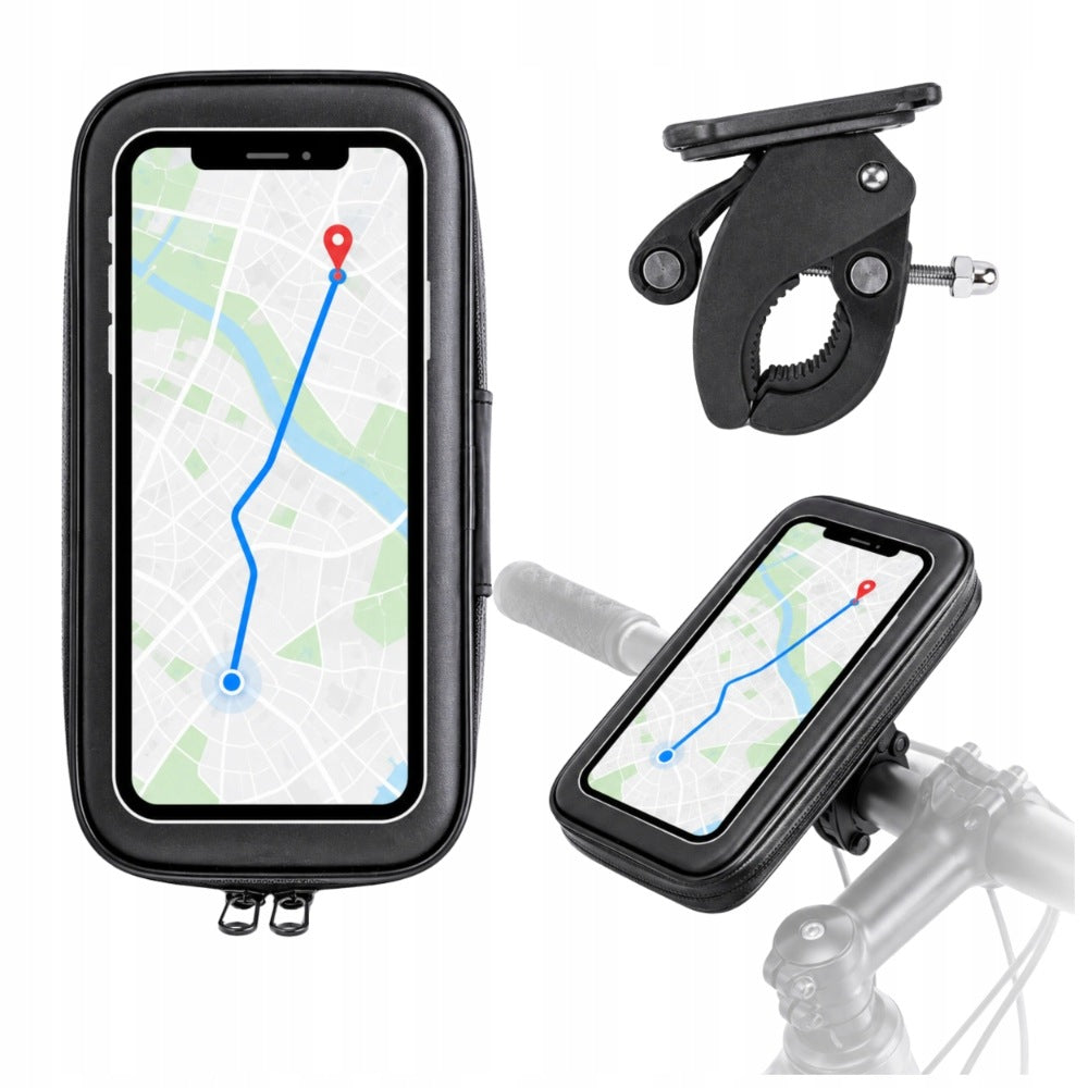 Bicycle Phone Holder Water Resistant Case Solid Universal Mount Manufacturer code UCHWYT NA TELEFON ROWER MOTOR SKUTER FIT4MED