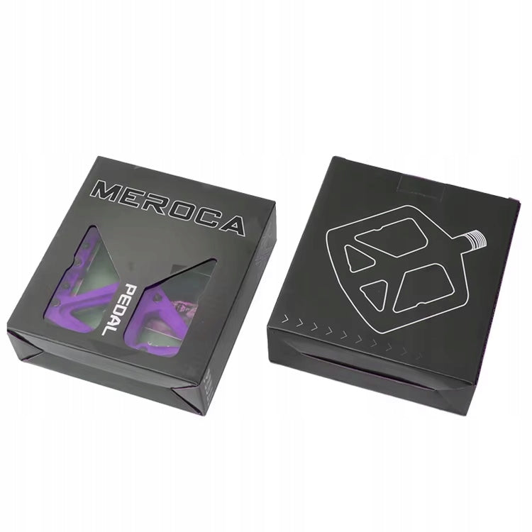 Bicycle Platform Pedals MEROCA Large MTB BMX Platforms Purple Color purple