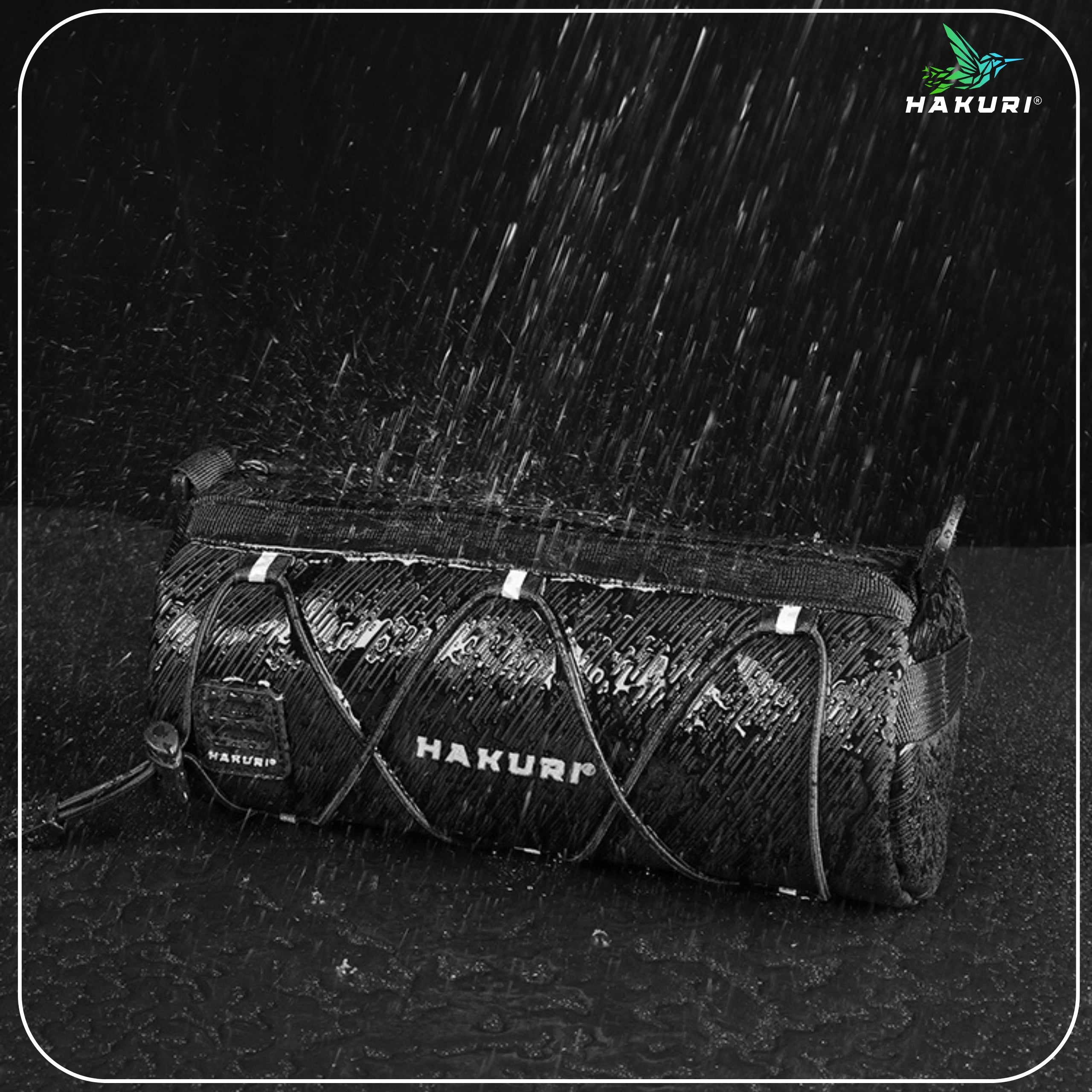 Bicycle Pouch Bag Tube Waterproof Spacious for Steering Wheel Frame 2in1 LARGE Brand Hakuri